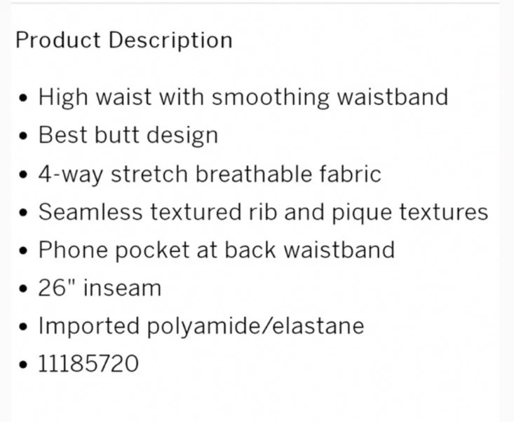 Leggings Victoria's Secret Rosa Ombre Sin Costuras - Talla Grande Foto 4 de 4