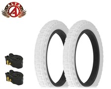 ALTA 14" x 2.125 HF-143G BMX/Scooter All-Terrain Grip White Tires w/90d Tubes.