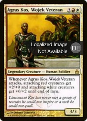 Magic/MTG Agrus Kos, Wojek-Veteran RAV-190 Rare Deutsch Played