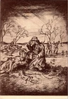 WW2 WWII German Military Heer Wehrmacht Artwork Postcard Soldiers in Action