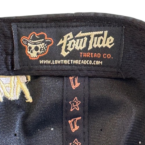 Low Tide Thread Co. Outlaw Play Beyond Skull Golf Hat Gray Adjustable Mens - Picture 5 of 7