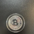 Bitcoin 1 Troy Oz .999 Fine Silver Round In Capsule