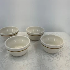 Home Laughlin White w/Gold Stripe Individual Bowl