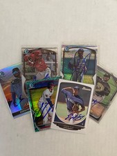 D / E - Bowman Topps | IP Auto Prospects Rookie RC In Person Signed Cards Chrome