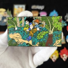 3.2" Anime Son Goku and Son Gohan Backpack hat Enamel Metal Pin Badge Collection