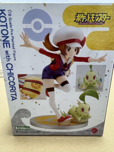 Kotobukiya Pokemon Kotone with Chikorita 1/8 Scale Figure Pre-painted brand new - Picture 7 of 10