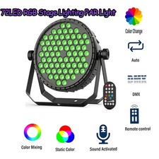 360W 72LED RGB Stage Lighting PAR Light Strobe Master-slave Party Disco Light
