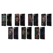 OFFICIAL SPACESCAPES FLORAL LIONS LEATHER BOOK CASE FOR APPLE iPOD TOUCH MP3