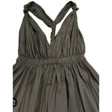 ZARA  long nylon dress Size  Small 7599 041  Black Sleeveless 