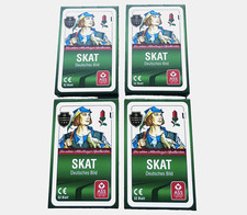 4 Skat Skatkarten Karten Spiele Deutsches Bild Kornblume von ASS Altenburger Neu