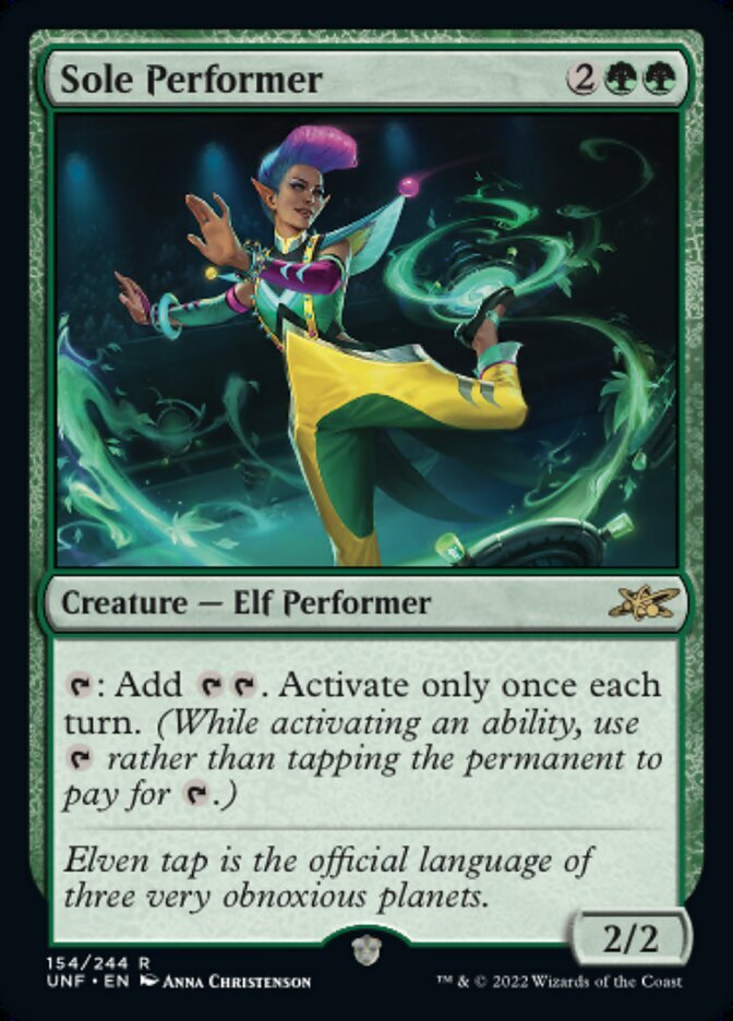Magic the Gathering (mtg): UNF: Sole Performer - Rare - Foil