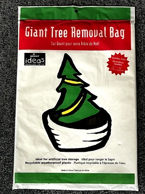BRIGHT IDEAS 2x Giant Christmas Tree Removal Bag 119cm x 243cm Can Be Used For Other Storage!