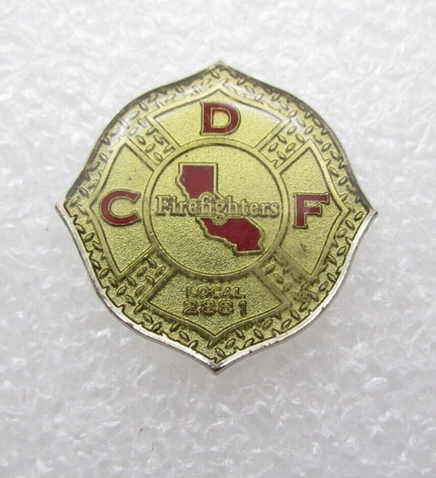 Firefighters California Local 2881 CDF Lapel Pin (C766)