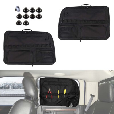 Rear Window Both Side STOWING Storage Bag Organizer Packet For Dodge Ram 2010-17
