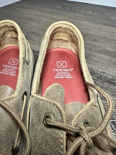 Twisted X Distressed Driving Moccasins WDM0003 Brown Slip On Womens Sz 9 - Picture 7 of 13