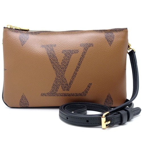 LOUIS VUITTON Pochette double zip M69203 Monogram Giant Reverse /352058