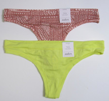 Auden Women's Variety Thong 2 Pack Size Small 4-6