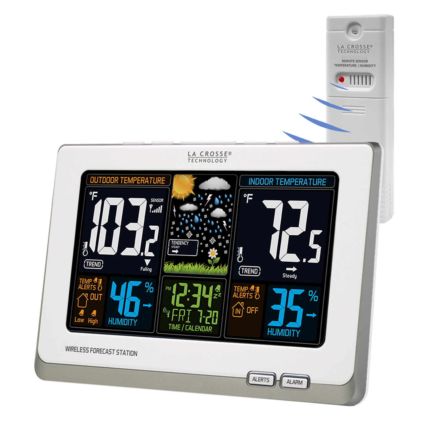 308-1414W La Crosse Technology Wireless Color Weather Statio