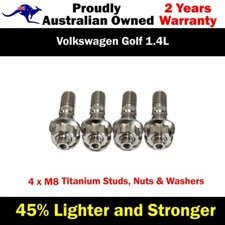 Titanium Turbo Charger Stud Kit For Volkswagen Golf 1.4L