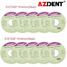 Dental Orthodontic Niti Open Coil Springs Dia.010/012 inch 010/012*030″ 914mm