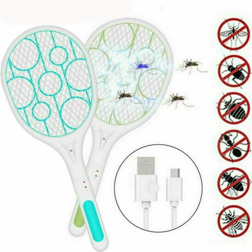 LED Tennis Light Bat Hand-Held Racket Rechargeable Swatter Electric ...