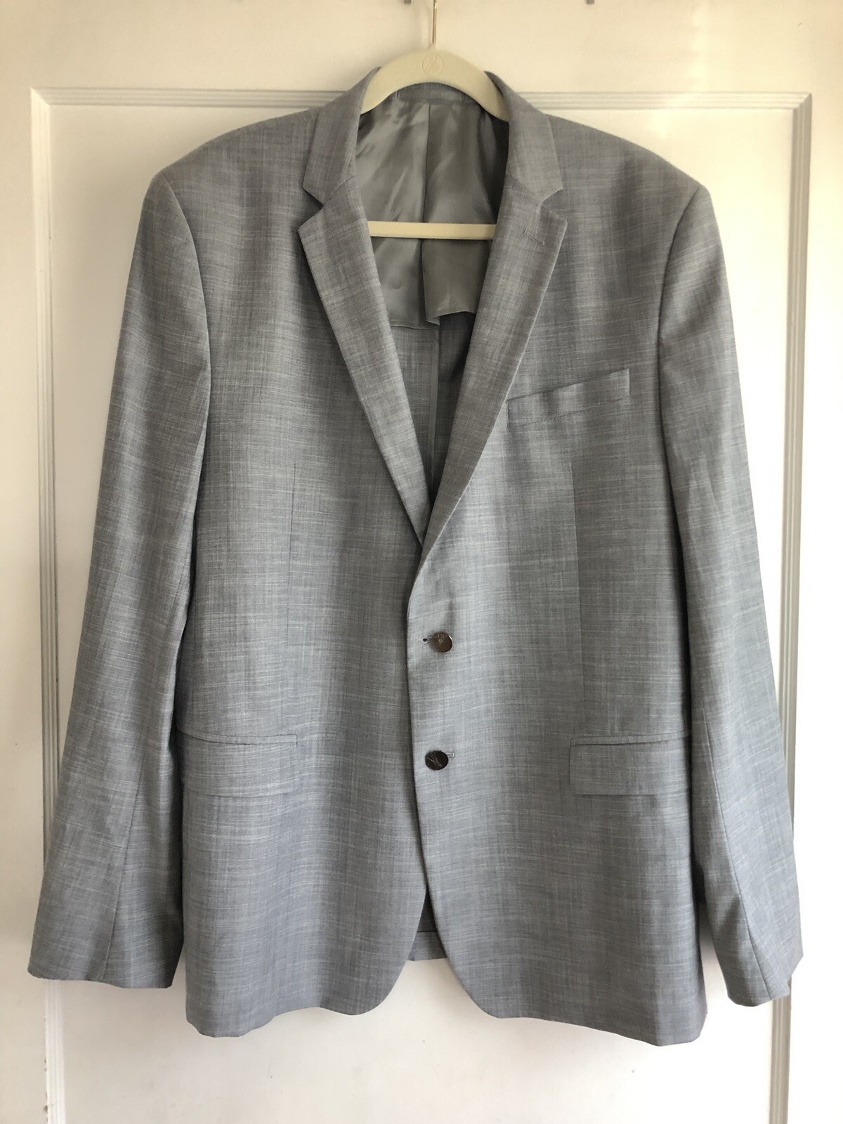 Versace Collection Wool Blend Gray Blazer Jacket … - image 2