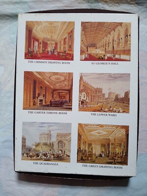 6 x Windsor Castle Untersetzer & Tischsets London Wahrzeichen & Schlösser Joseph Nash