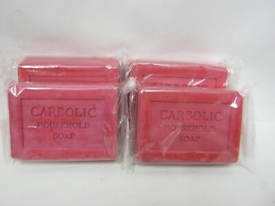Red Carbolic Waschseife Haushalt altmodisch Pk 4 125g
