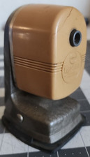 Vintage Pencil Sharpener TAN APSCO Berol Co Danbury Conn. Clean Working