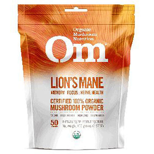 Orgánico Lion's Mane Seta Polvo 106ml Por Om Mushrooms - Imagen 1 de 1