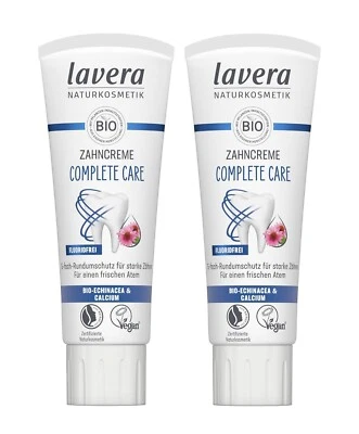 Lavera Zahncreme Complete Care - Flouridfreie Zahnpasta - 2xPack