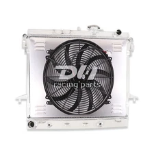 Aluminum Radiator&Shroud&16"Fans For 2006-2012 Chevy Colorado/ Hummer H3T Canyon