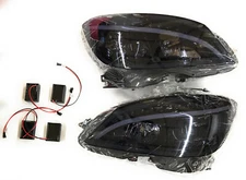 Spec-D Tuning Led Signal Strip Projector Headlights, Black Glossy, LHP-BW20408G