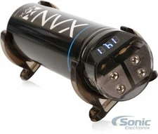 NVX XCAP1F True 1.0 Farad 20V Capacitor w/ Digital Read-out, Distribution Block