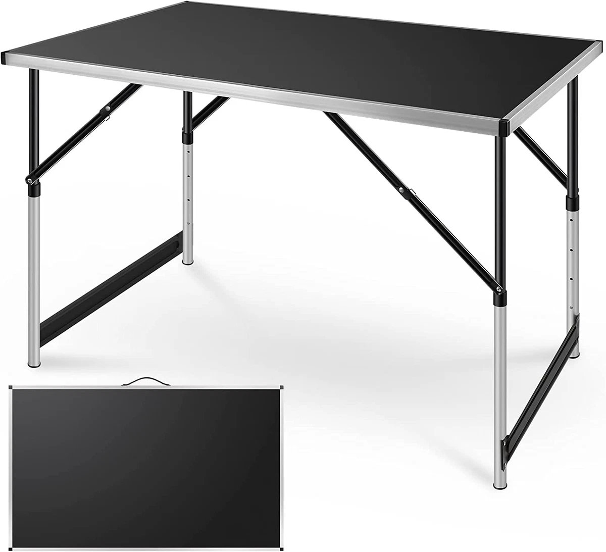 24 X 39.5 Folding Table Ultralight Collapsible with Handle Height Adjustable