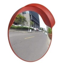 SPECCHIO STRADALE SICUREZZA PARABOLICO INFRANGIBILE Ø 60 cm CON STAFFA PER PALO