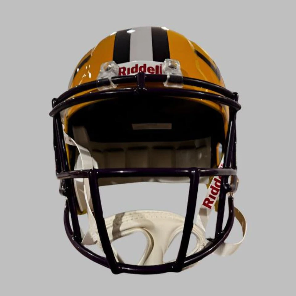 Casco de fútbol americano de velocidad réplica tamaño completo LSU Tigers - NCAA. Foto 3 de 4