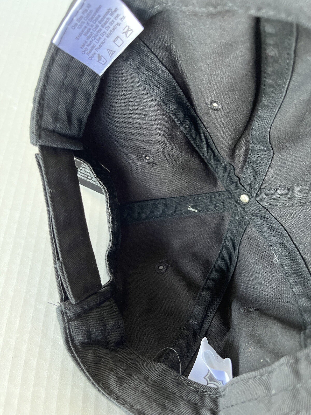 Anaheim Ducks Black Cap Hat Drew Pearson Marketing Adjustable NHL Hockey Workout