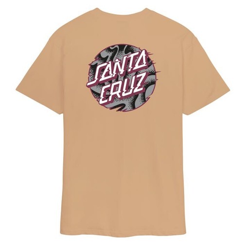 Camiseta SANTA CRUZ Vivid Dot Skate L Beige CALLE Estilo de vida DW HARD SWITCH FLIP - Imagen 2 de 3
