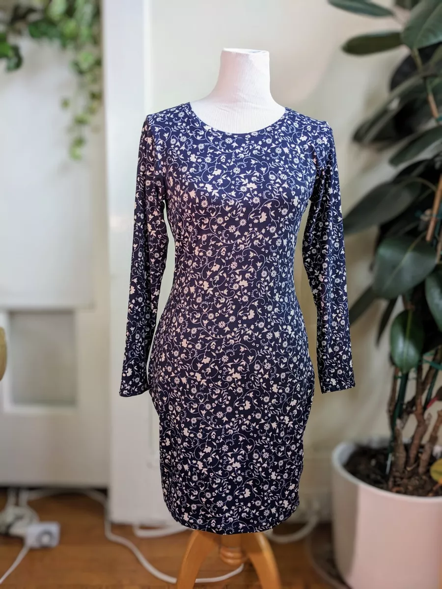 Navy long sleeve t shirt on sale dress