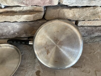 Vintage Vita Craft 5201 Qt Sauce Pan 8” 5 Ply Nicromium Steel w