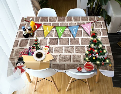 3D Christmas Tree B75 Christmas Tablecloth Table Cover Cloth Birthday Party Zo - 第 1/5 張圖片