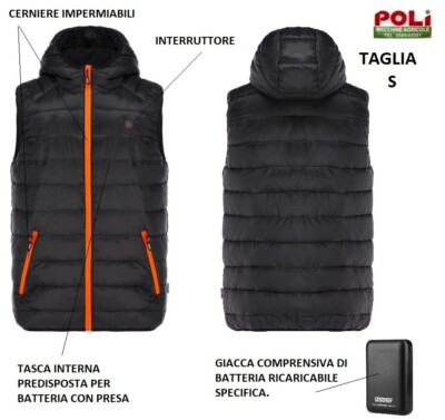 STOCKER GILET IMBOTTITO SMANICATO E CAPPUCCIO RISCALDANTE CON