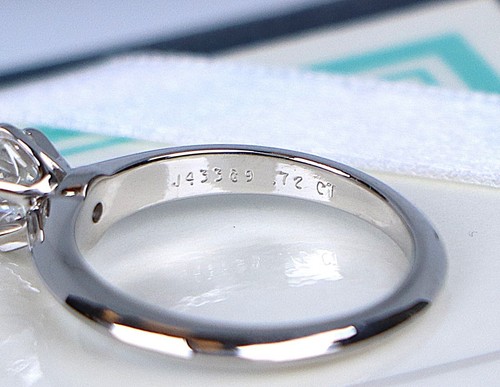 $10,250 Tiffany & Co Platinum 0.72ct G VVS1 Diamond Solitaire Engagement Ring 5 - Picture 10 of 10