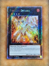 Yugioh Evolzar Dolkka RA04-EN167 Platinum Secret Rare 1st Ed NM