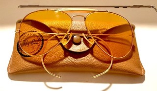B&L US Ray Ban Sunglasses OUTDOORSMAN Curved Temple ALL Whether AMBERMATIC 58mm