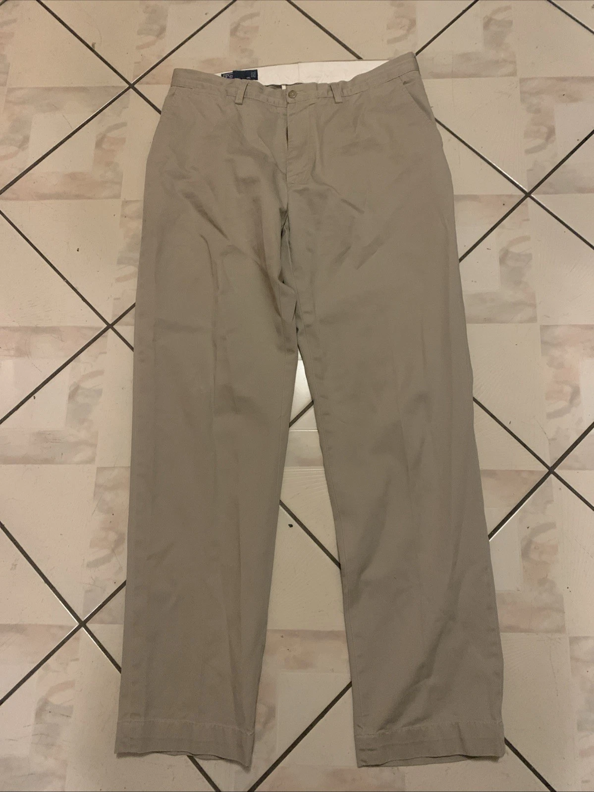 Polo Ralph Lauren Prospect Pants Mens 34x34 (34x31) Beige Straight Khaki Chino