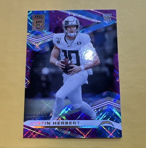 Justin Herbert #104 2020 Panini Donruss Elite card