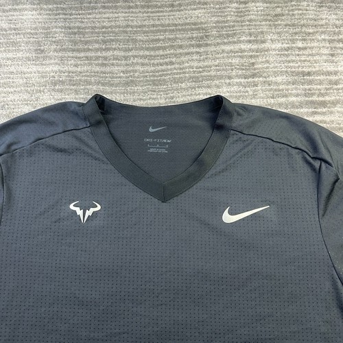 Nike Shirt Mens Large Rafa Nadal 2022 Melbourne Dri Fit ADV Court Tennis - Picture 2 of 9