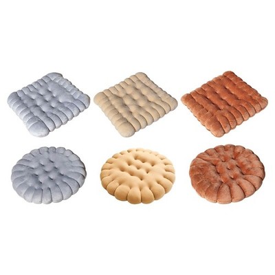Keksförmiges Kissen, niedliches Bodenkissen für Sofa, Balkon, Wohnzimmer